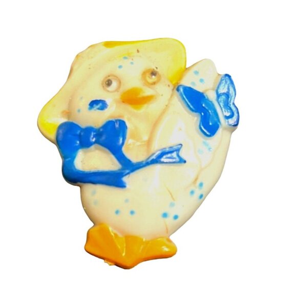 Vtg Lot of 2 Plastic Duck Multicolor Refrigerator Magnets Collectible - Picture 4 of 4